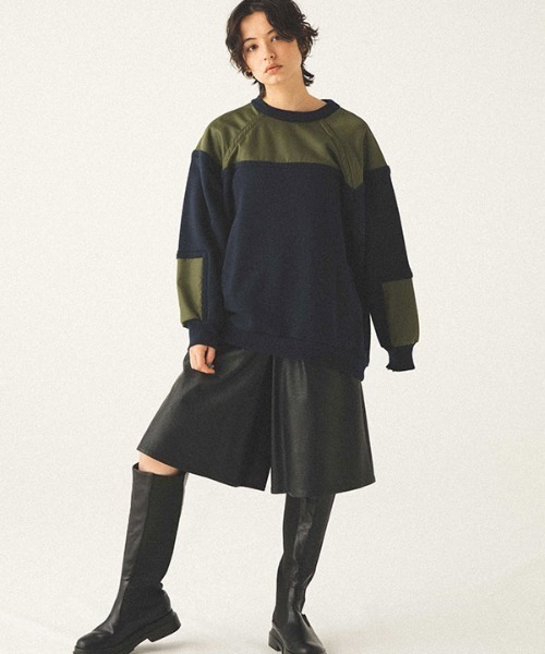 MECRE（メクル）の「フェイクレザーハーフパンツ（その他パンツ・レディース・ブラック/ワイン・S/M）」の21枚目の写真