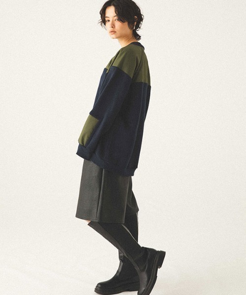 MECRE（メクル）の「フェイクレザーハーフパンツ（その他パンツ・レディース・ブラック/ワイン・S/M）」の22枚目の写真