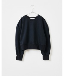 コンパクトヤーンシルケット裏毛プルオーバー -手洗い可-