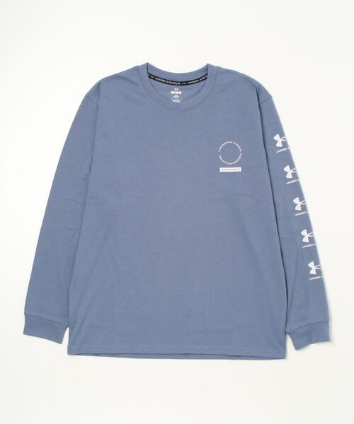 UNDER ARMOUR(アンダーアーマー)の「UAヘビーウエイト チャージドコットン ロングスリーブ シンボル Tシャツ(トレーニング/メンズ)(Tシャツ/カットソー・メンズ・ホワイト/ブラック/ブルー系その他・M/L/XL/XXL/S/3XL)」の19枚目の写真