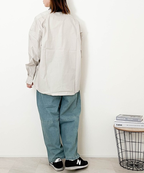 Ritzy（リッツィー）の「綿ブロード レギュラーカラーLSシャツ（シャツ/ブラウス・メンズ・ブラック/イエロー/サックスブルー/ホワイト/サックスブルー系/グレイッシュベージュ/ホワイト系その他/グリーン/ラベンダー/ブラック系その他/グリーン系その他・X-LARGE/MEDIUM/LARGE）」の22枚目の写真