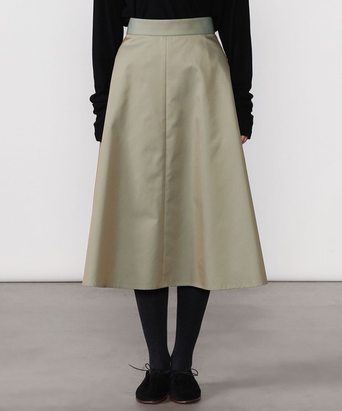 Morris & Sons(モリスアンドサンズ)の「MORRIS & SONS | ギャバジンスカート WOMEN(スカート・レディース・ベージュ/オリーブ・1/0)」の5枚目の写真