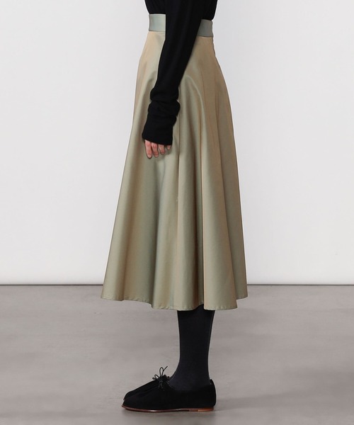 Morris & Sons(モリスアンドサンズ)の「MORRIS & SONS | ギャバジンスカート WOMEN(スカート・レディース・ベージュ/オリーブ・1/0)」の6枚目の写真