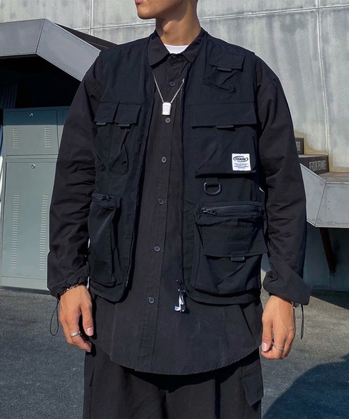 Anchor Smith（アンカー スミス）の「ビックポケット ルーズフィッシングベスト（ベスト・メンズ・ブラック/カーキ・FREE）」の11枚目の写真