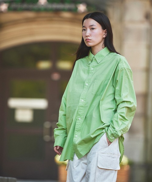 FIDELITY(フィデリティ)の「BUTTON DOWN BIG SHIRT / ボタンダウン ビッグシャツ(シャツ/ブラウス・メンズ・ネイビー/オフホワイト/ブルー系その他/ミント・LARGE/MEDIUM)」の3枚目の写真