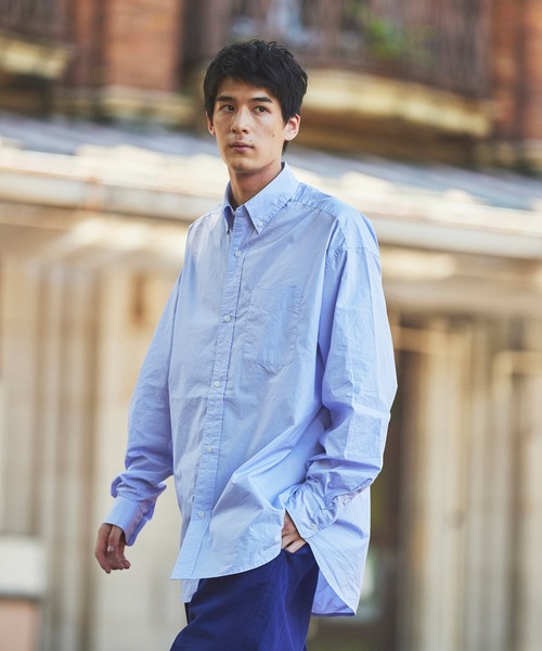FIDELITY(フィデリティ)の「BUTTON DOWN BIG SHIRT / ボタンダウン ビッグシャツ(シャツ/ブラウス・メンズ・ネイビー/オフホワイト/ブルー系その他/ミント・LARGE/MEDIUM)」の19枚目の写真
