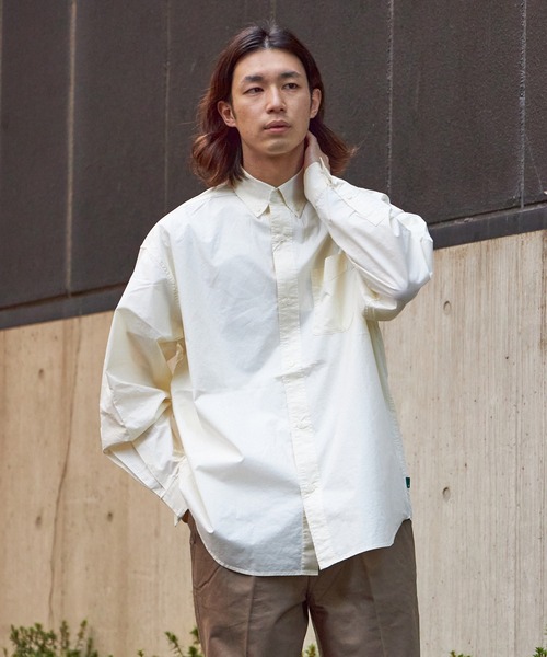 FIDELITY(フィデリティ)の「BUTTON DOWN BIG SHIRT / ボタンダウン ビッグシャツ(シャツ/ブラウス・メンズ・ネイビー/オフホワイト/ブルー系その他/ミント・LARGE/MEDIUM)」の16枚目の写真
