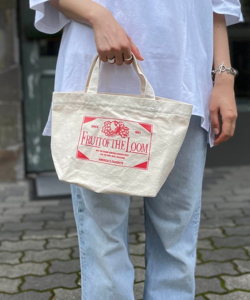 ONE DAY KMC (ワンデイケーエムシー)の「FRUIT OF THE LOOM/ FFGS SOUVENIR MINI TOTE BAG A / 70076200(トートバッグ・レディース・グリーン/マスタード/ネイビー/ブルー/パープル/ミント/レッド系その他・ONESIZE)」の20枚目の写真