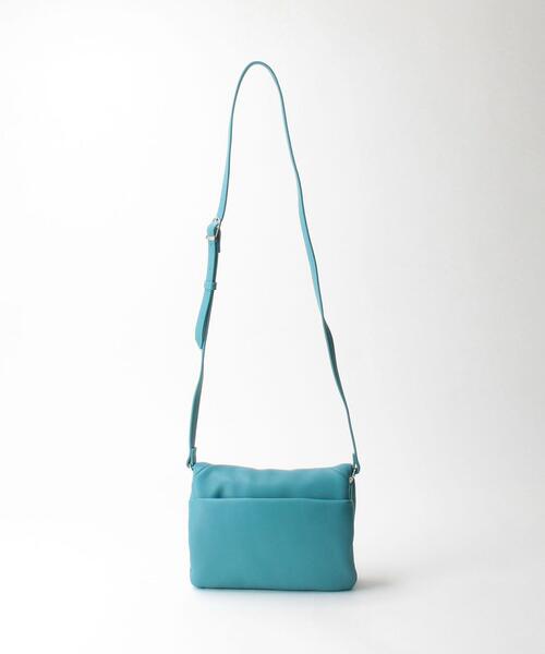 BEAUTY&YOUTH UNITED ARROWS（ビューティーアンドユースユナイテッドアローズ）の「プク スクエアフラップ ショルダーバッグ -2WAY-（ショルダーバッグ・レディース・ダークブラウン/ターコイズブルー・FREE）」の10枚目の写真