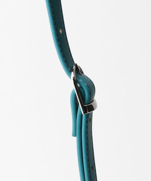 BEAUTY&YOUTH UNITED ARROWS（ビューティーアンドユースユナイテッドアローズ）の「プク スクエアフラップ ショルダーバッグ -2WAY-（ショルダーバッグ・レディース・ダークブラウン/ターコイズブルー・FREE）」の17枚目の写真