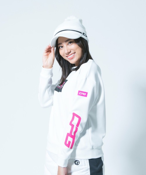 CPG GOLF（シーピージーゴルフ）の「Stretch cardboard pullover（ストレッチダンボールプルオーバー） | WOMEN（パーカー・レディース・ホワイト/ブラック/グリーン・MEDIUM/LARGE/X-LARGE）」の13枚目の写真