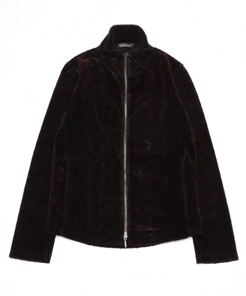 TORNADO MART(トルネードマート)の「TORNADO MART∴パイソンフロッキースタンドカーディガン(カーディガン/ボレロ・メンズ・ゴールド/ブラック/ワイン・LL/M/L)」の3枚目の写真