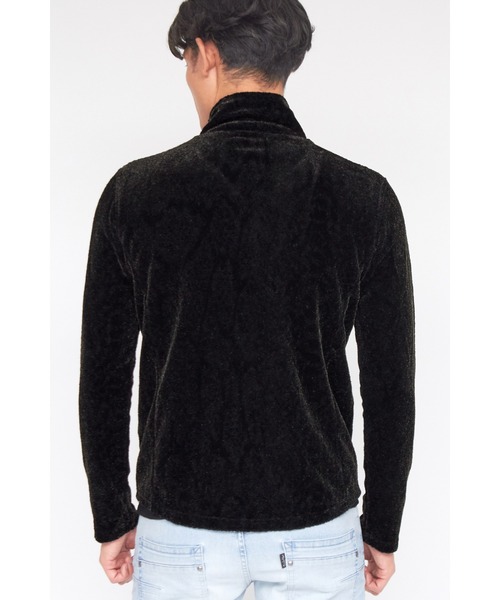 セール】TORNADO MART∴パイソンフロッキースタンドカーディガン