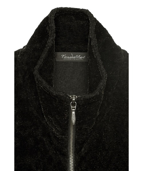 TORNADO MART(トルネードマート)の「TORNADO MART∴パイソンフロッキースタンドカーディガン(カーディガン/ボレロ・メンズ・ゴールド/ブラック/ワイン・LL/M/L)」の9枚目の写真