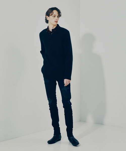 5351 POUR LES HOMMES（ゴーサンゴーイチプールオム）の「カーフヒールブーツ（ブーツ・メンズ・ブラック・40/41/42/43/44/45）」の10枚目の写真