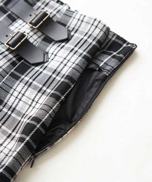 ROPE' PICNIC（ロペピクニック）の「【WEB限定】着丈が選べる/チェックキルトロングスカート/リンクコーデ（スカート・レディース・ホワイト系その他/ベージュ系その他/グリーン系その他/ブルー系その他・38）」の13枚目の写真