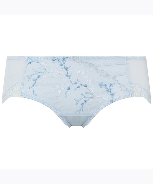 AMOSTYLE BY Triumph（アモスタイルバイトリンプ）の「サニタリー(ボーイズレングス) ガーデニングレース AMST1407 SAN.PT JX（ショーツ・レディース・ブラウン/パープル/グリーン/ベージュ/ブルー/シルバー・M/L）」の4枚目の写真