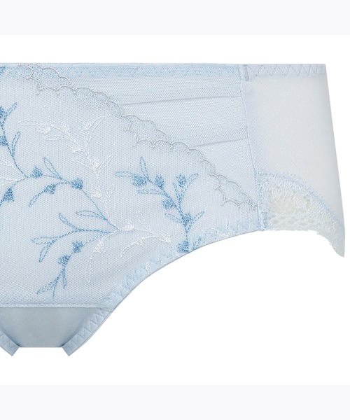 AMOSTYLE BY Triumph（アモスタイルバイトリンプ）の「サニタリー(ボーイズレングス) ガーデニングレース AMST1407 SAN.PT JX（ショーツ・レディース・ブラウン/パープル/グリーン/ベージュ/ブルー/シルバー・M/L）」の15枚目の写真