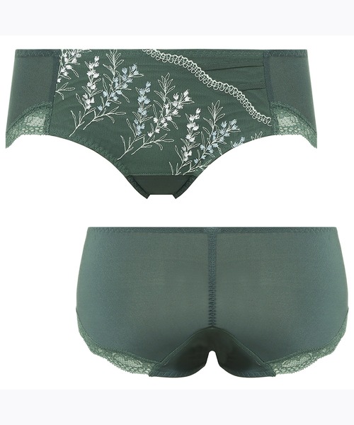 AMOSTYLE BY Triumph（アモスタイルバイトリンプ）の「サニタリー(ボーイズレングス) ガーデニングレース AMST1407 SAN.PT JX（ショーツ・レディース・ブラウン/パープル/グリーン/ベージュ/ブルー/シルバー・M/L）」の14枚目の写真