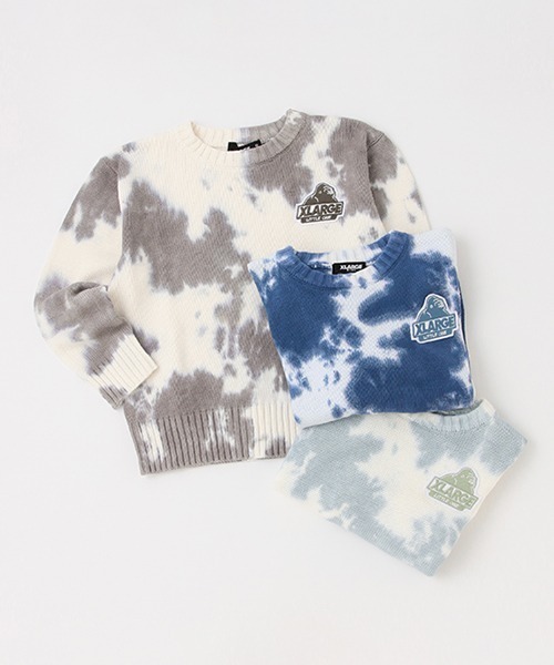 XLARGE KIDS（エクストララージキッズ）の「タイダイニットプルオーバー（ニット/セーター・キッズ・ライトグリーン/ライトブルー/ライトグレー・110cm/130cm/90cm/100cm/120cm/140cm）」の12枚目の写真