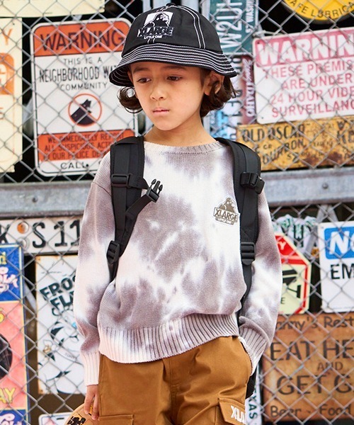 XLARGE KIDS（エクストララージキッズ）の「タイダイニットプルオーバー（ニット/セーター・キッズ・ライトグリーン/ライトブルー/ライトグレー・110cm/130cm/90cm/100cm/120cm/140cm）」の14枚目の写真