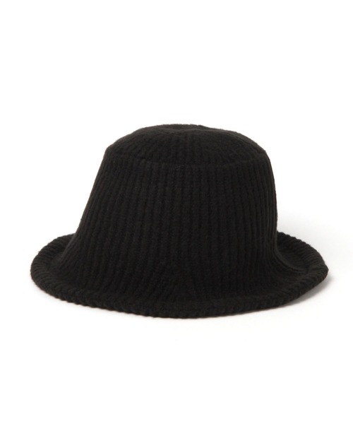 LEPSIM（レプシィム）の「ニットバケットハット　122718（ハット・レディース・ブラック/アイボリー・ONE SIZE）」の4枚目の写真