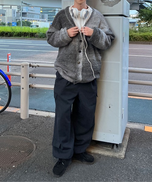 sedacle（セダクル）の「グラデーションニットカーディガン（カーディガン/ボレロ・メンズ・ブラック系/グリーン系/パープル系・FREE）」の6枚目の写真