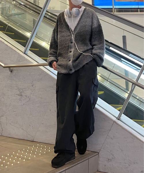 sedacle（セダクル）の「グラデーションニットカーディガン（カーディガン/ボレロ・メンズ・ブラック系/グリーン系/パープル系・FREE）」の8枚目の写真