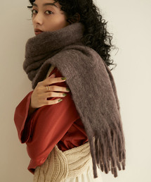 SALON adam et rope' | ウールミックスブークレマフラー(マフラー)