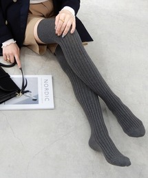 minia | リブニーハイソックス(ソックス/靴下)