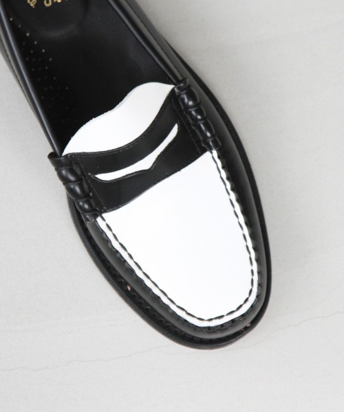 G.H.BASS（ジーエイチバス）の「G.H BASS WEEJUNS LOAFER（ローファー・メンズ・ブラック×ホワイト/ブラック・8.5/8/7.5）」の7枚目の写真