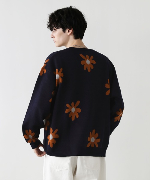 Buyer's Select/ビックシルエットフラワー柄ダブルジャガードクルーニット（ニット/セーター）｜ASTRONOMY（アストロノミー）