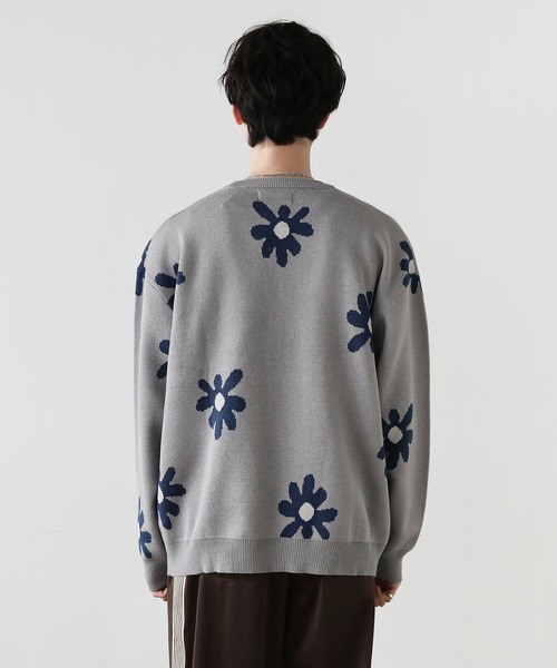 Buyer's Select/ビックシルエットフラワー柄ダブルジャガードクルーニット（ニット/セーター）｜ASTRONOMY（アストロノミー）