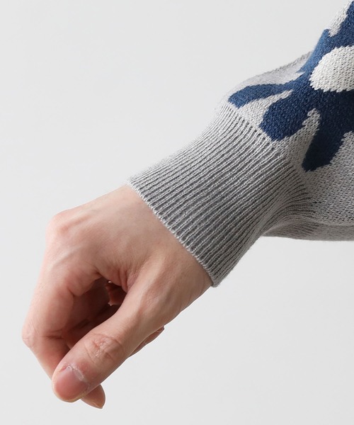 Buyer's Select/ビックシルエットフラワー柄ダブルジャガードクルーニット（ニット/セーター）｜ASTRONOMY（アストロノミー）