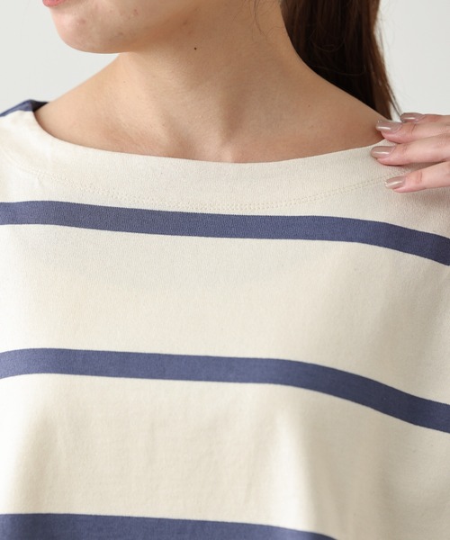 OUVRAGE CLASSE（ウヴラージュクラス）の「デラベボーダープルオーバー（Tシャツ/カットソー・レディース・ホワイト/ブラウン/ブラック・FREE）」の17枚目の写真