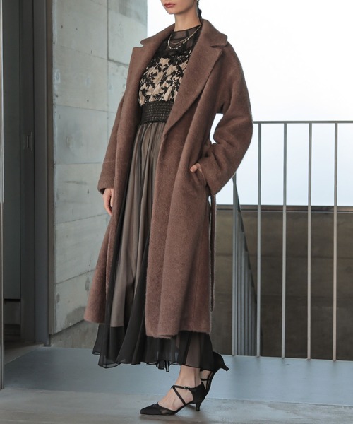 美品★Rirandture シャギーロングコート Rirandture リランドチュール シャギーロングコート新 モデル