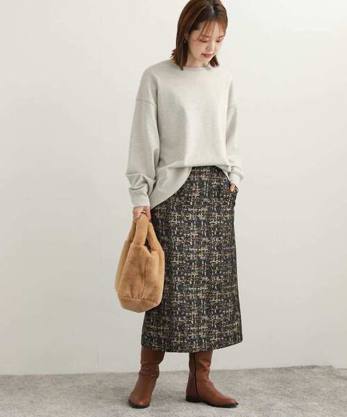 URBAN RESEARCH DOORS（アーバンリサーチドアーズ）の「ジャガードストレートスカート（スカート・レディース・マスタード/ブルー・SMALL/MEDIUM）」の13枚目の写真