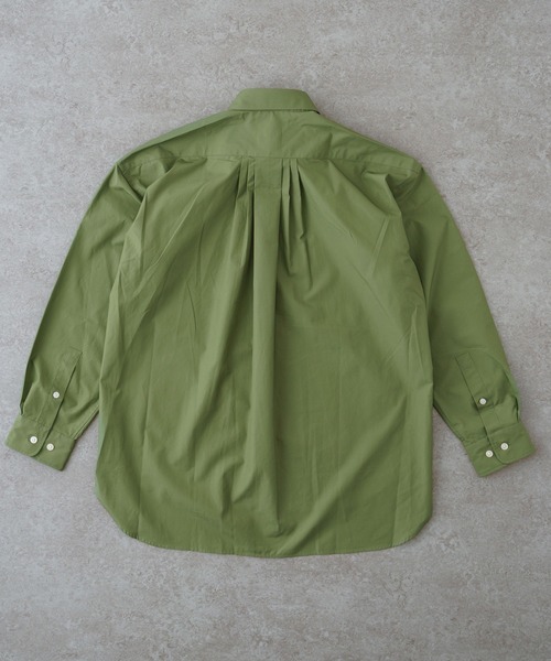 BRICK & SONS(ブリックアンドサンズ)の「リラックスバックプリーツシャツ<カーキグリーン>(シャツ/ブラウス・メンズ・カーキ・LL/S/M/L/XS)」の11枚目の写真