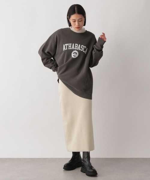 LOWRYS FARM（ローリーズファーム）の「ラメニットタイトスカート　174397（スカート・レディース・ブラック/ブラウン/アイボリー・FREE）」の4枚目の写真