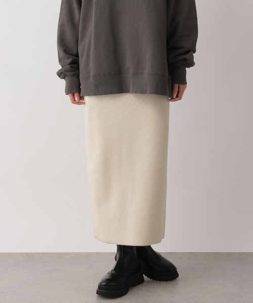 LOWRYS FARM（ローリーズファーム）の「ラメニットタイトスカート　174397（スカート・レディース・ブラック/ブラウン/アイボリー・FREE）」の7枚目の写真