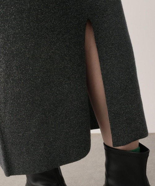 LOWRYS FARM（ローリーズファーム）の「ラメニットタイトスカート　174397（スカート・レディース・ブラック/ブラウン/アイボリー・FREE）」の6枚目の写真