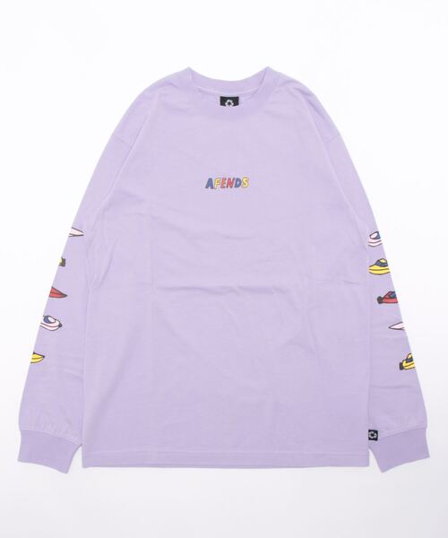 Afends(アフェンズ)の「DESIGN TEE/AFENDS(アフェンズ)長袖ロンT(Tシャツ/カットソー・メンズ・ホワイト/チャコールグレー/ライトパープル・LARGE/MEDIUM/X-LARGE/SMALL)」の3枚目の写真