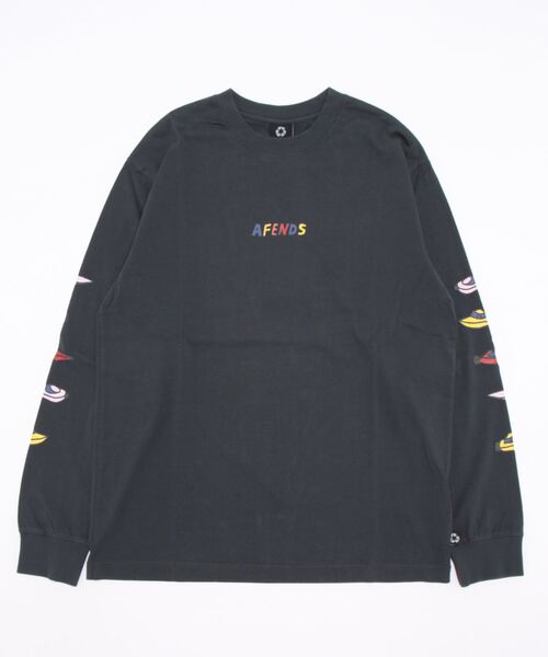 Afends(アフェンズ)の「DESIGN TEE/AFENDS(アフェンズ)長袖ロンT(Tシャツ/カットソー・メンズ・ホワイト/チャコールグレー/ライトパープル・LARGE/MEDIUM/X-LARGE/SMALL)」の1枚目の写真