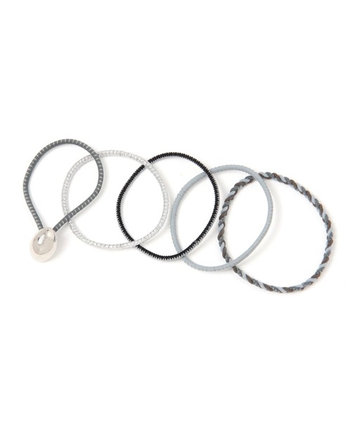 LEPSIM（レプシィム）の「静電気対策ヘアゴム　170784（ヘアゴム・レディース・ブラウン/グレー/ライトグリーン・ONE SIZE）」の2枚目の写真