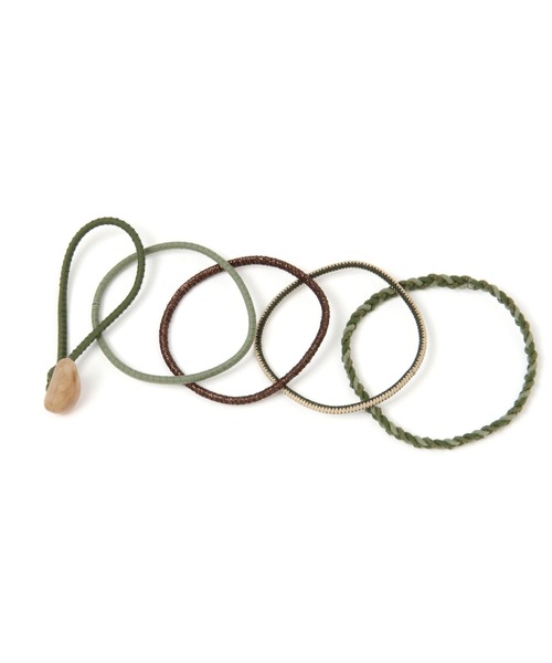 LEPSIM（レプシィム）の「静電気対策ヘアゴム　170784（ヘアゴム・レディース・ブラウン/グレー/ライトグリーン・ONE SIZE）」の3枚目の写真