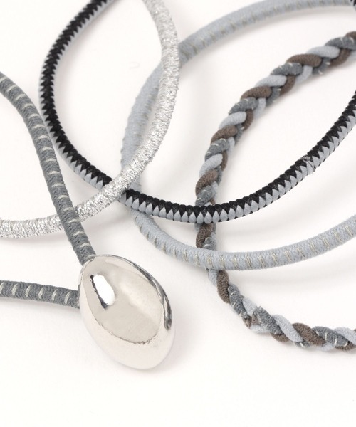 LEPSIM（レプシィム）の「静電気対策ヘアゴム　170784（ヘアゴム・レディース・ブラウン/グレー/ライトグリーン・ONE SIZE）」の8枚目の写真