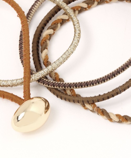 LEPSIM（レプシィム）の「静電気対策ヘアゴム　170784（ヘアゴム・レディース・ブラウン/グレー/ライトグリーン・ONE SIZE）」の9枚目の写真