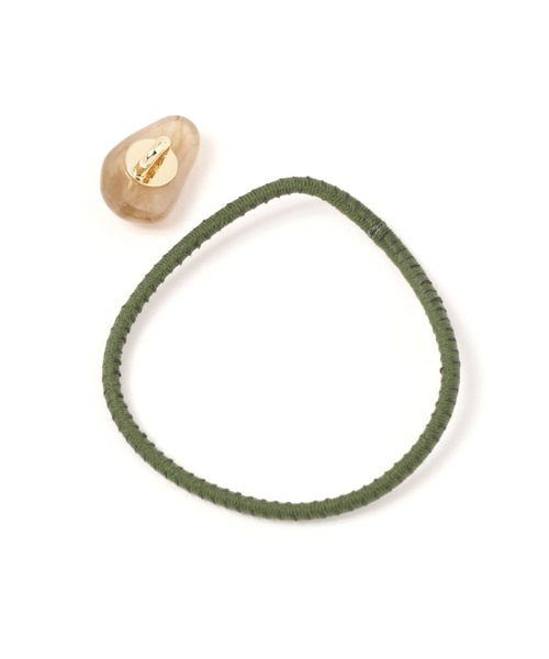 LEPSIM（レプシィム）の「静電気対策ヘアゴム　170784（ヘアゴム・レディース・ブラウン/グレー/ライトグリーン・ONE SIZE）」の5枚目の写真