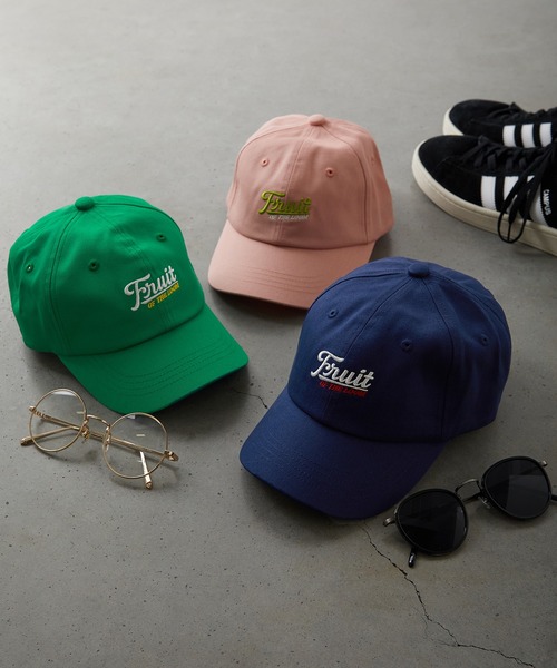FRUIT OF THE LOOM（フルーツオブザルーム）の「EMBROIDERY Kids CAP type C（キャップ・キッズ・グリーン/ネイビー/ピンク・FREE）」の4枚目の写真