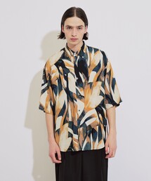 tk.TAKEO KIKUCHI | レトロアブストラクト半袖シャツ(シャツ/ブラウス)
